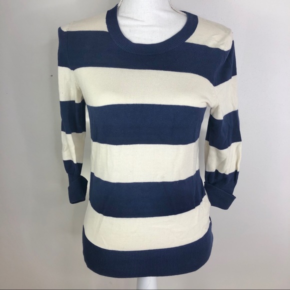 GAP Sweaters - Gap Striped Rolled Cuff Sweater, lightweight layer